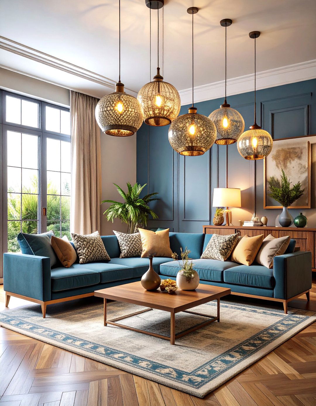Living Room Artisanal Handcrafted Lighting Personality - 20 Living Room Lighting Ideas