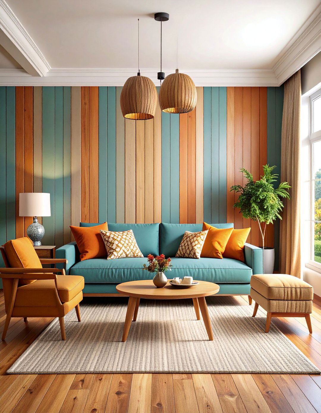 Living Room Board and Batten Accent Wall - 20 Living Room Accent Wall Ideas