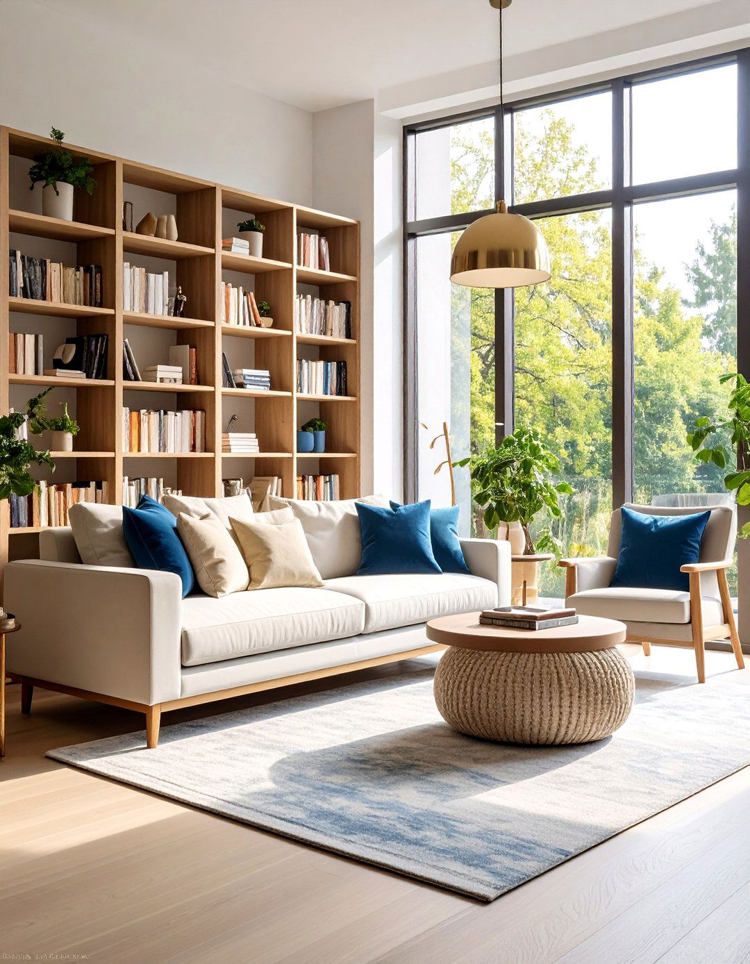 Living Room Corner Cozy Reading Retreat with Built In Storage - 20 Living Room Corner Ideas