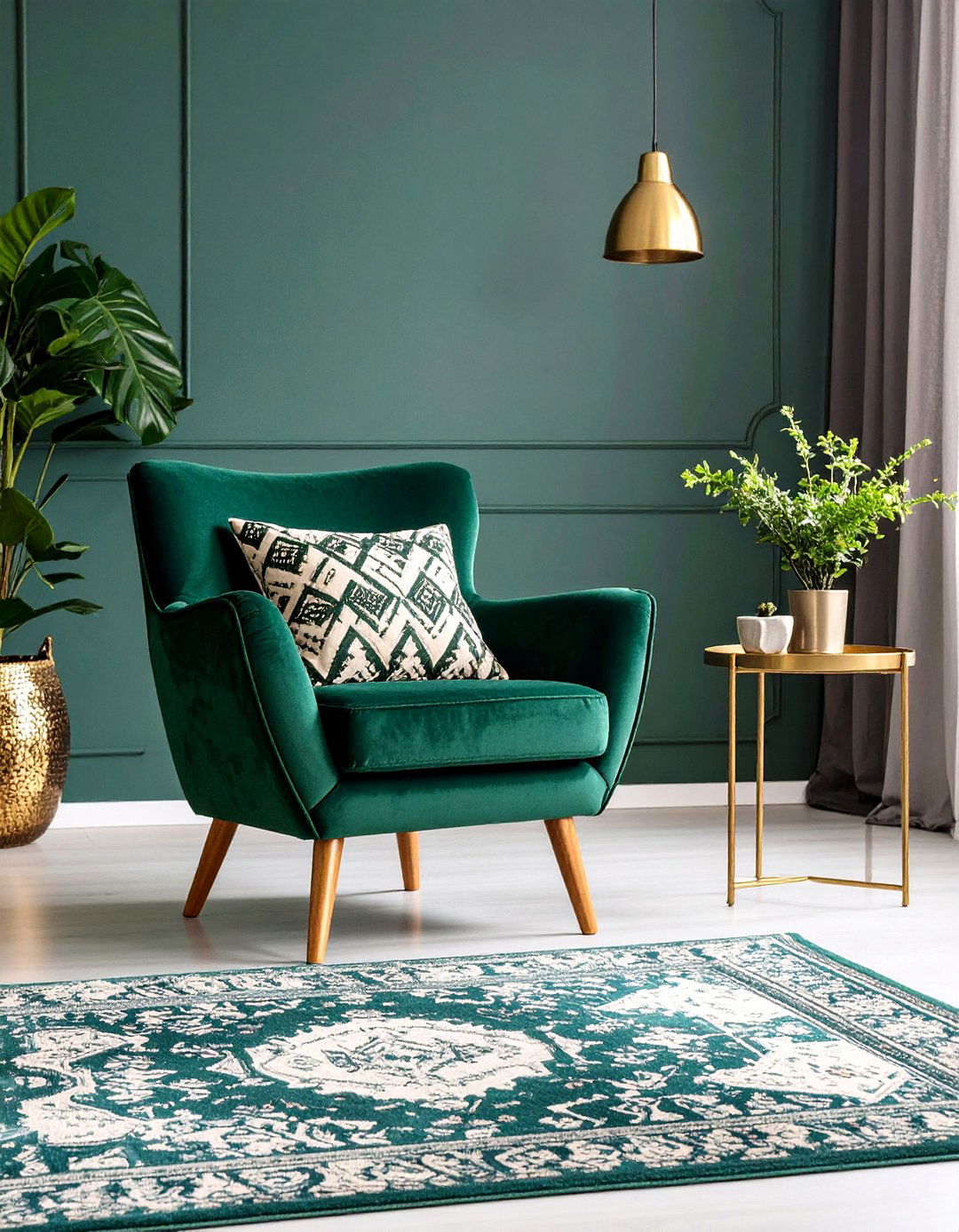 Living Room Corner Maximalist Jewel Toned Sanctuary - 20 Living Room Corner Ideas