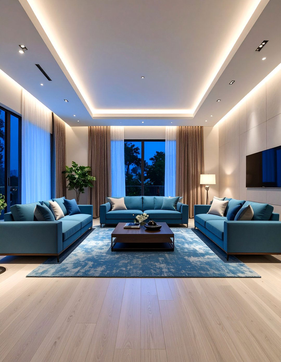Living Room Cove Lighting Architectural Enhancement - 20 Living Room Lighting Ideas