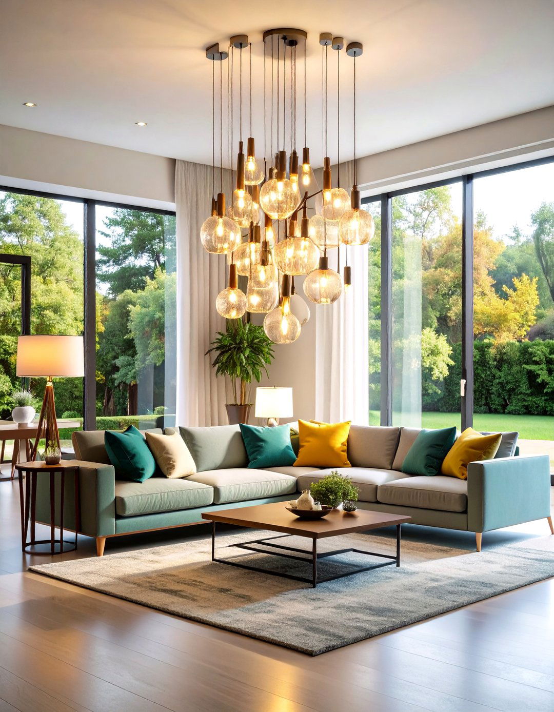 Living Room Floor Lamp with Multi Light Configuration - 20 Living Room Floor Lamp Ideas and Inspiration