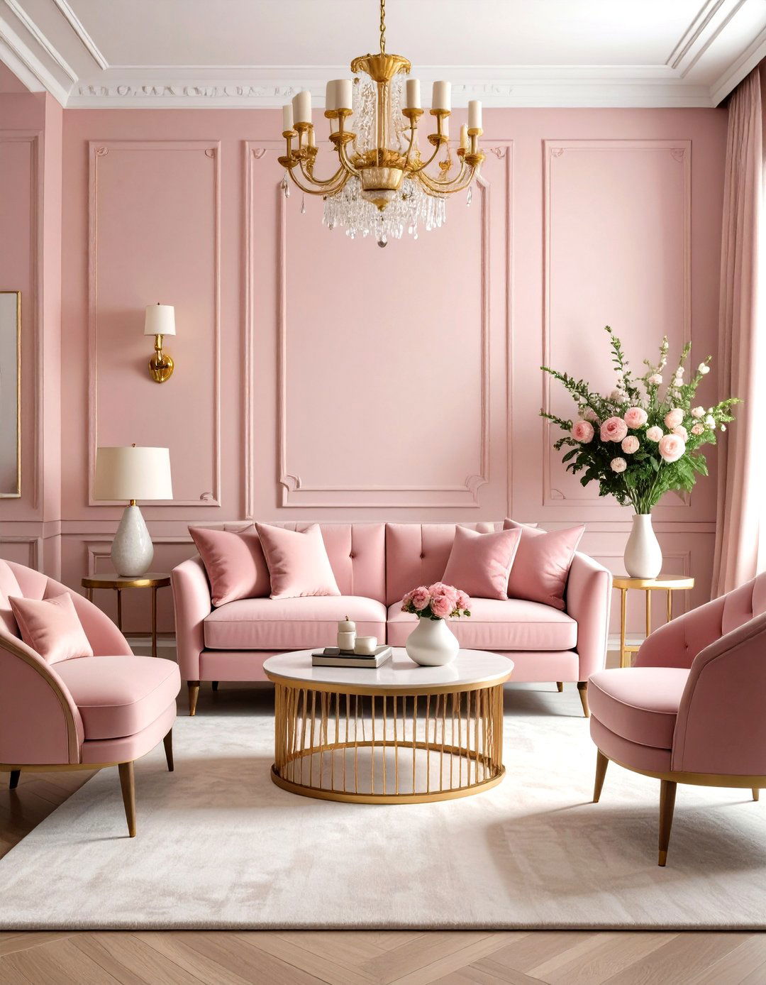 Living Room Paint Colors Dusty Rose Romantic Warmth - 20 Living Room Paint Colors