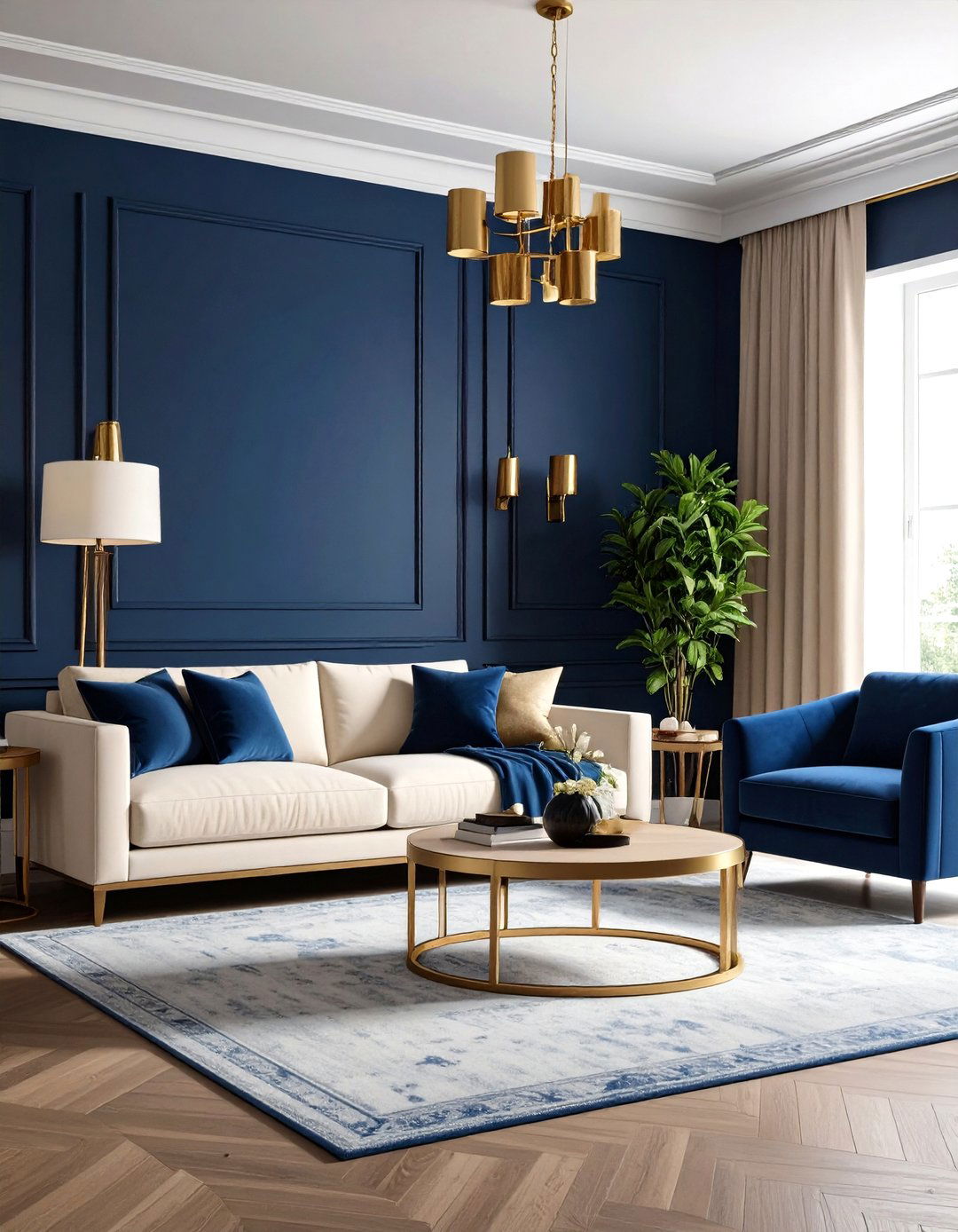 Living Room Paint Colors Moody Navy Blue Drama - 20 Living Room Paint Colors