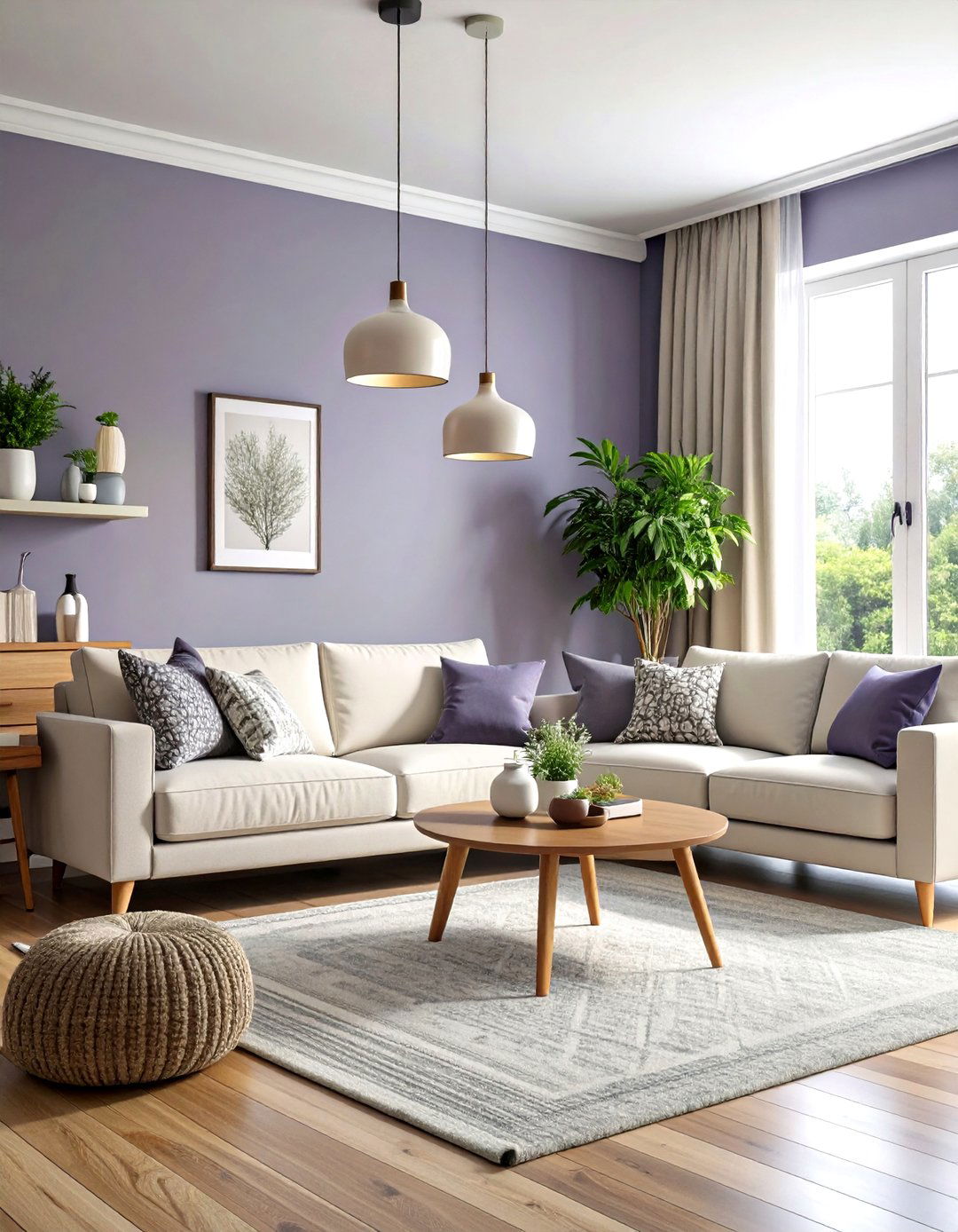 Living Room Paint Colors Soft Lavender Gray Tranquility - 20 Living Room Paint Colors