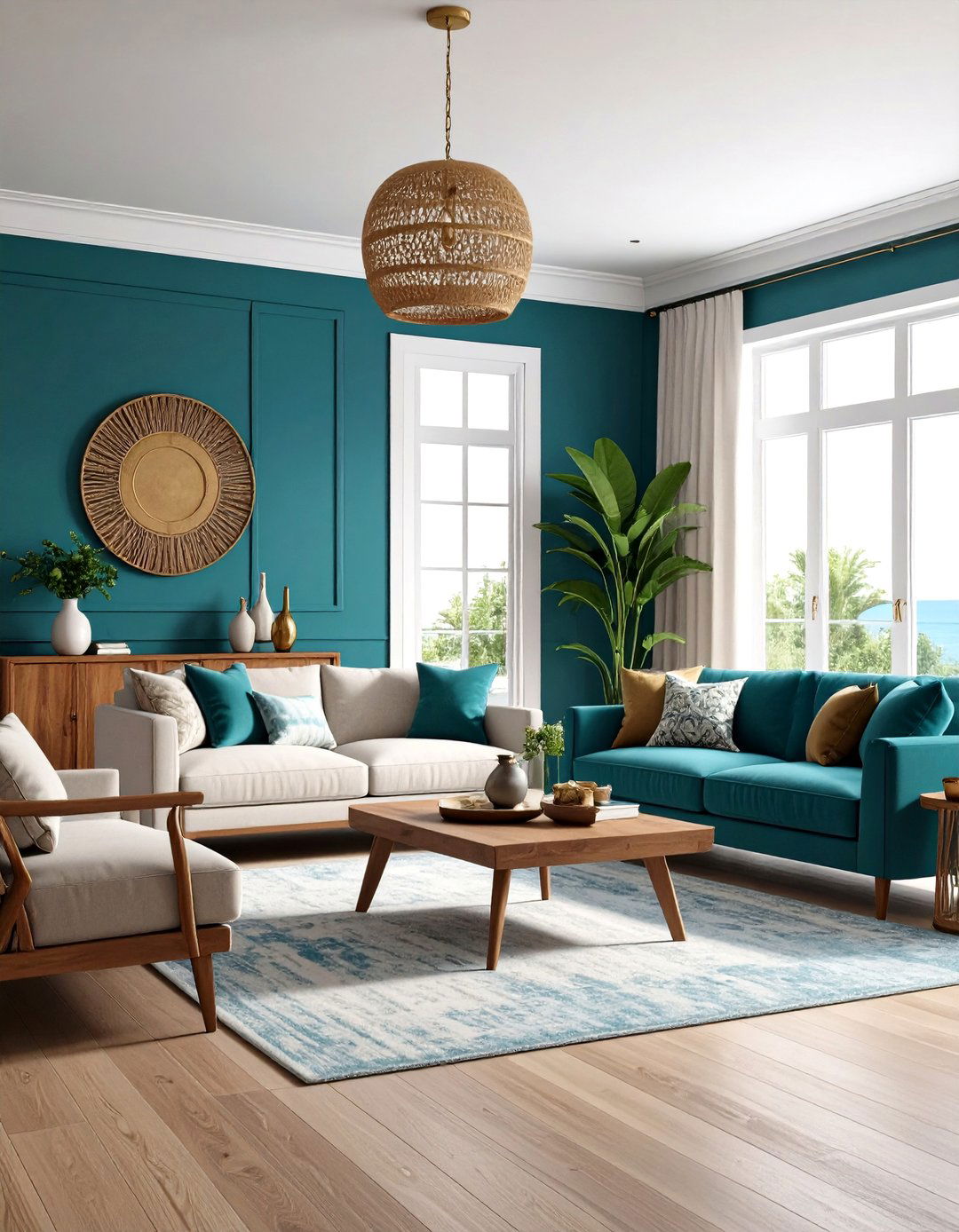 Living Room Paint Colors Teal Blue Ocean Sophistication - 20 Living Room Paint Colors