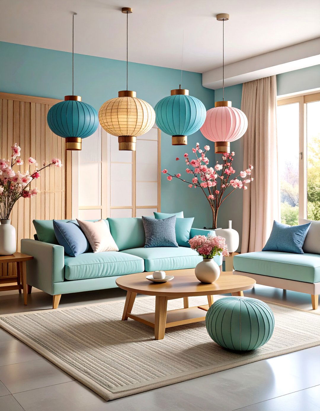 Living Room Paper Globe Lantern Serenity - 20 Living Room Lighting Ideas