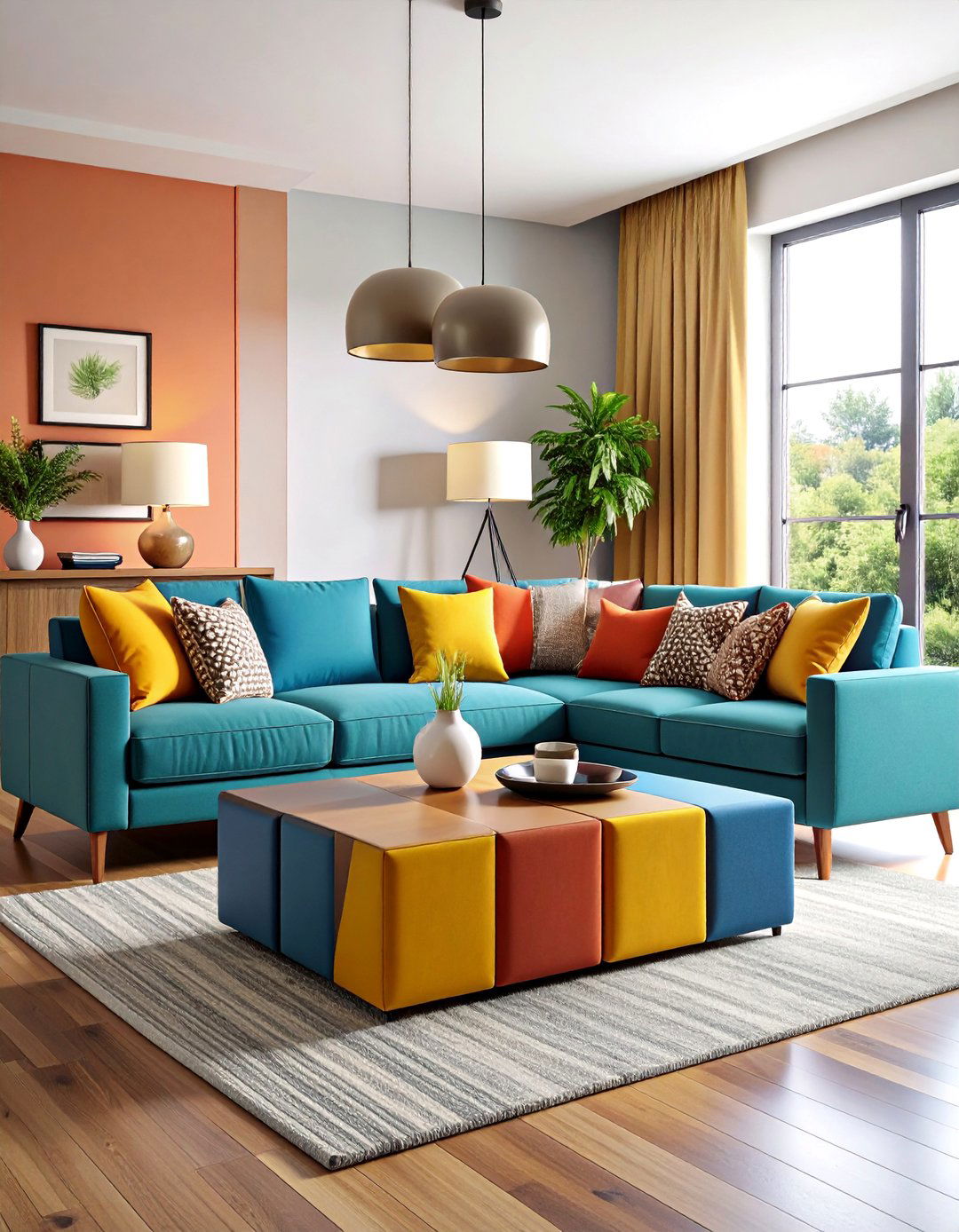Living Room Storage Cocktail Table with Nested Storage Cubes - 20 Living Room Storage Ideas