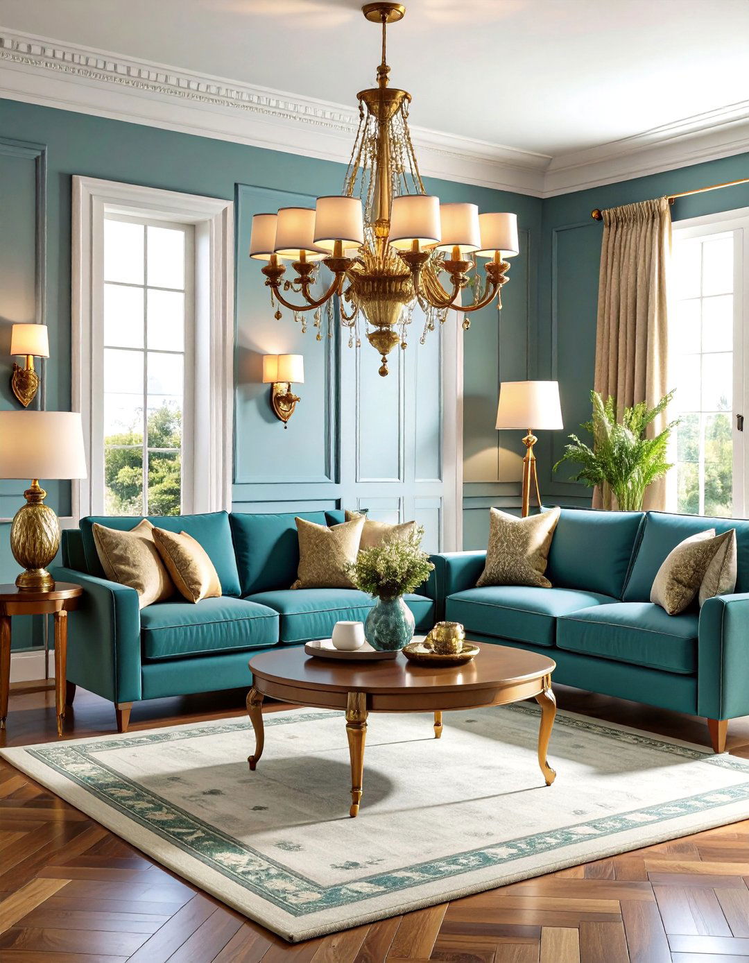 Living Room Vintage Inspired Brass Fixture Collection - 20 Living Room Lighting Ideas