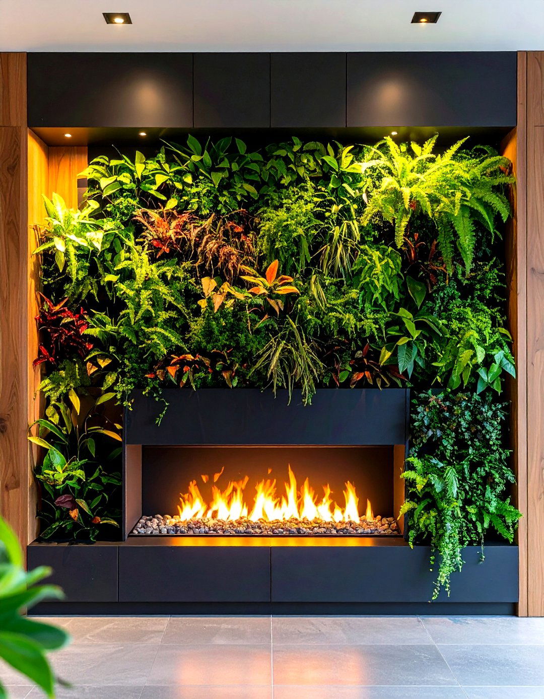 Living Wall Fireplace Feature - 20 Fireplace Accent Wall Ideas