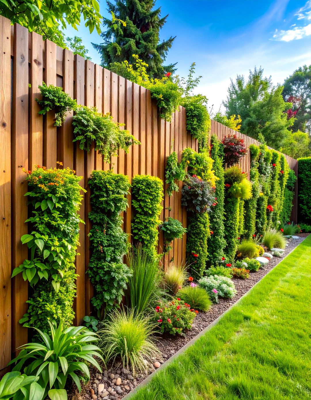 Living Wall Privacy Fence - 20 Privacy Fence Ideas
