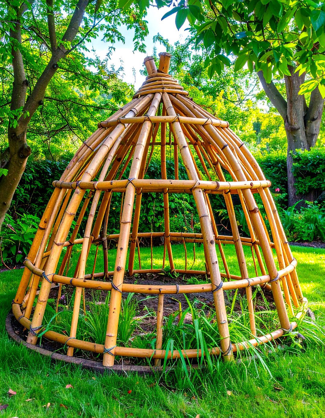 Living Willow Trellis Dome - 20 Garden Trellis Ideas