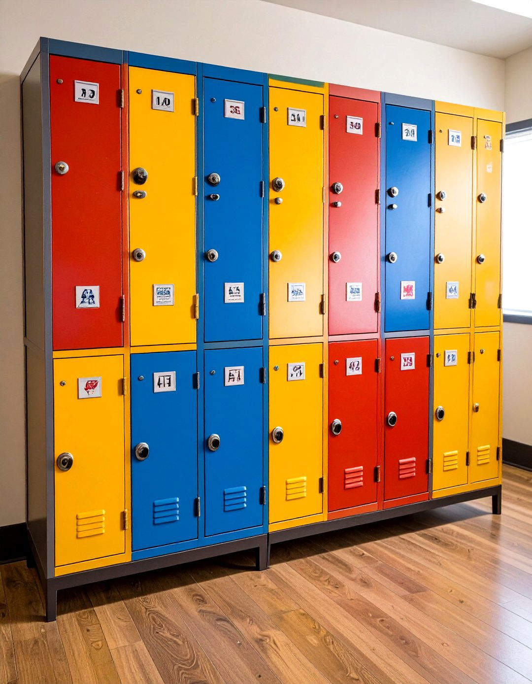 Locker Style Storage Cabinet - 20 Sports Nursery Ideas
