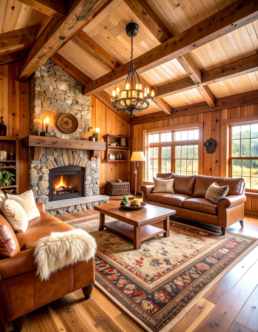 Lodge Style Hunting Trophy Room Interior - 20 Hunting Trophy Room Ideas