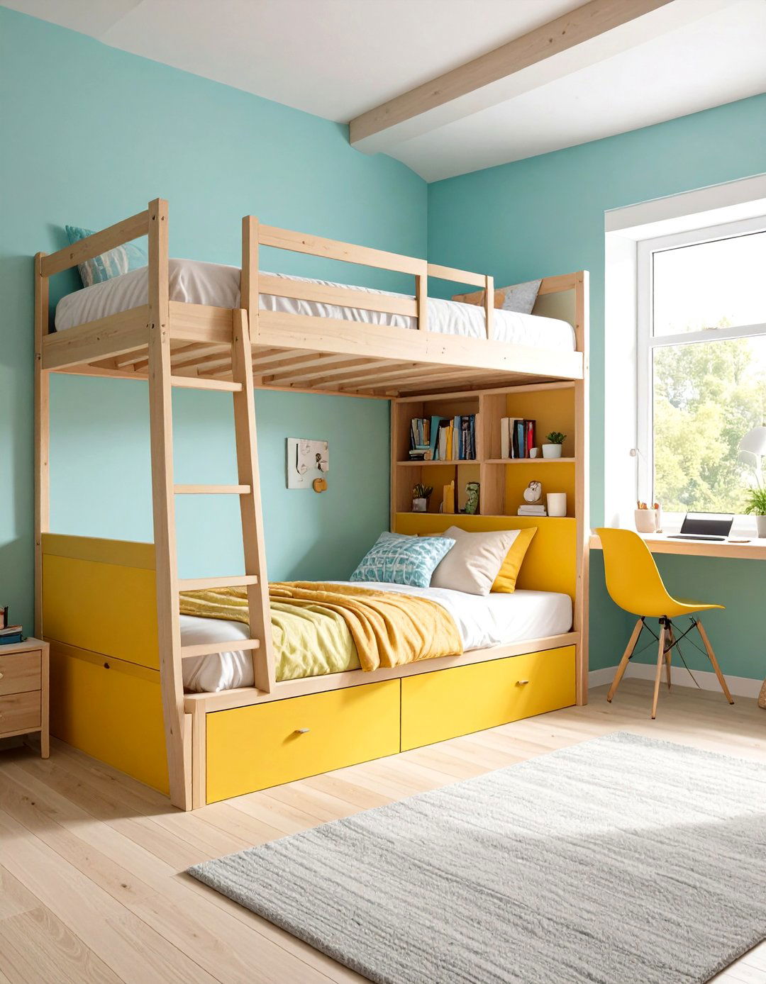Loft Beds Elevate Small Hipster Bedrooms - 20 Hipster Bedroom Ideas