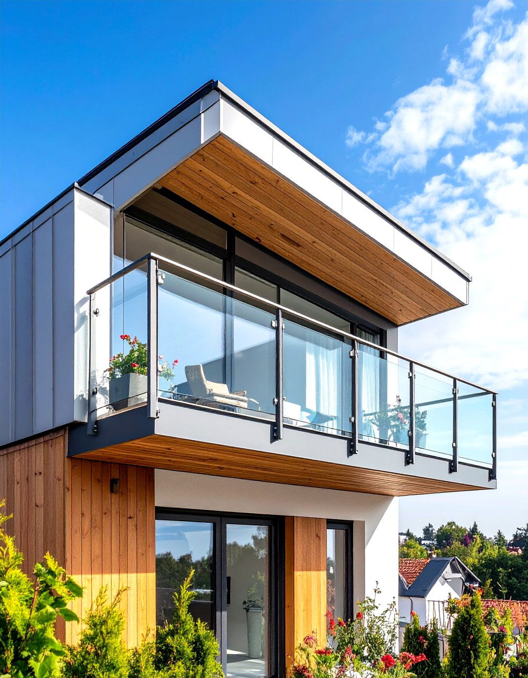 Loft Conversion Juliet Balcony with Dormer Integration - 20 Juliet Balcony Ideas