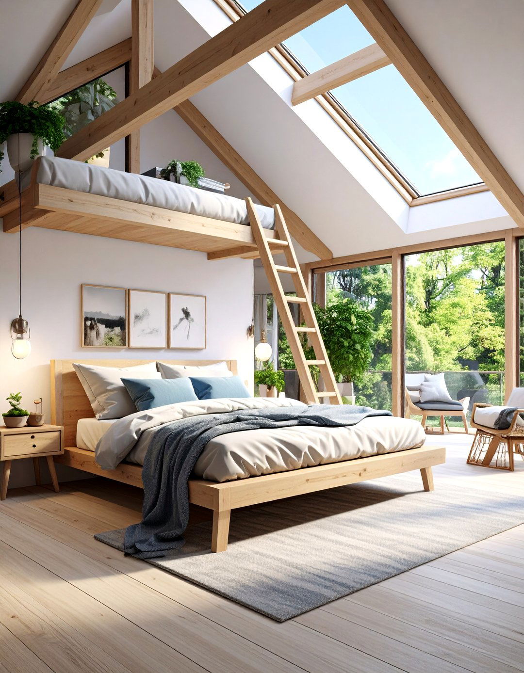 Lofted A Frame Escape - 20 Cabin Bedroom Ideas