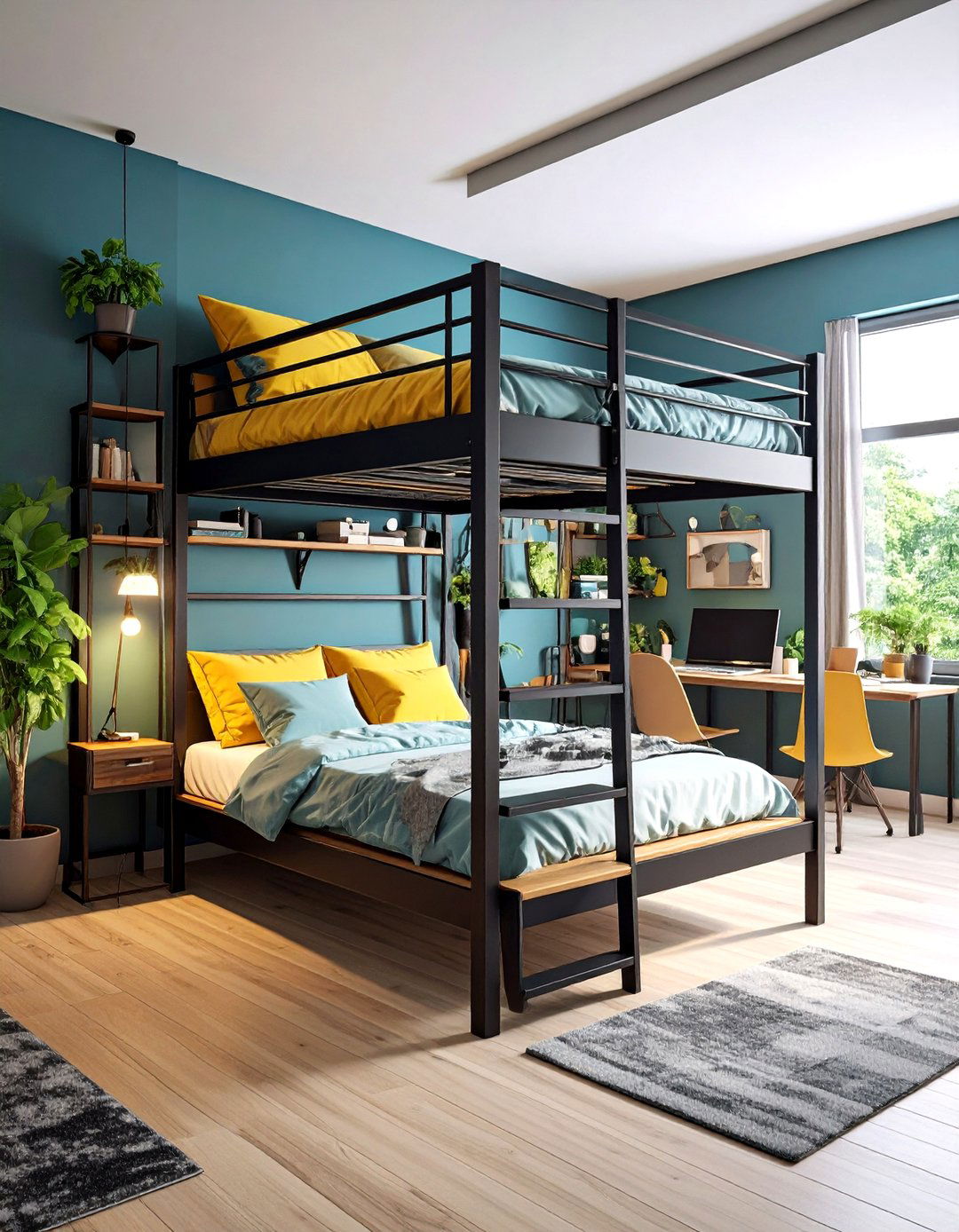 Lofted Bed - 20 Small Apartment Ideas for Guys