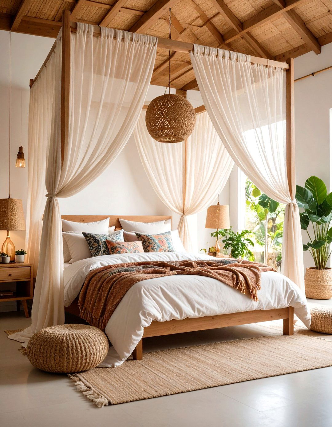 Lofty Canopies as a Dramatic Centerpiece - 20 Eclectic Bedroom Ideas