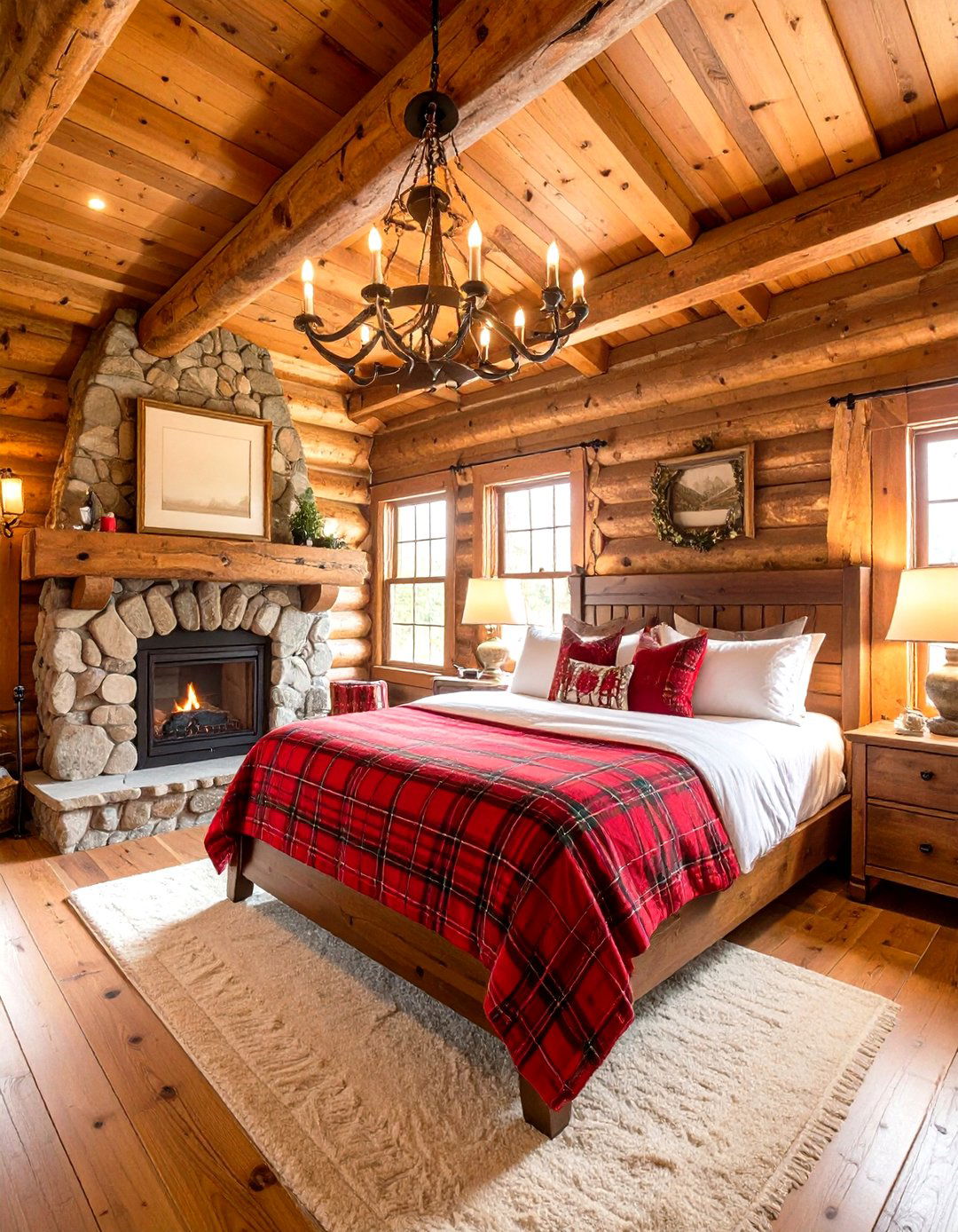 Log Cabin Western Bedroom - 20 Western Bedroom Ideas