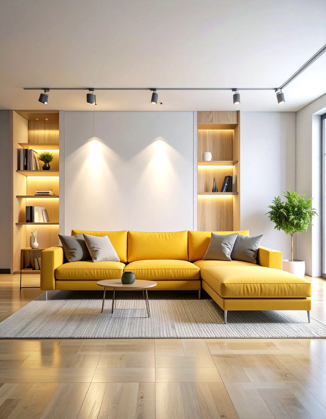 Long Living Room Art Gallery Showcase - 20 Long Living Room Ideas