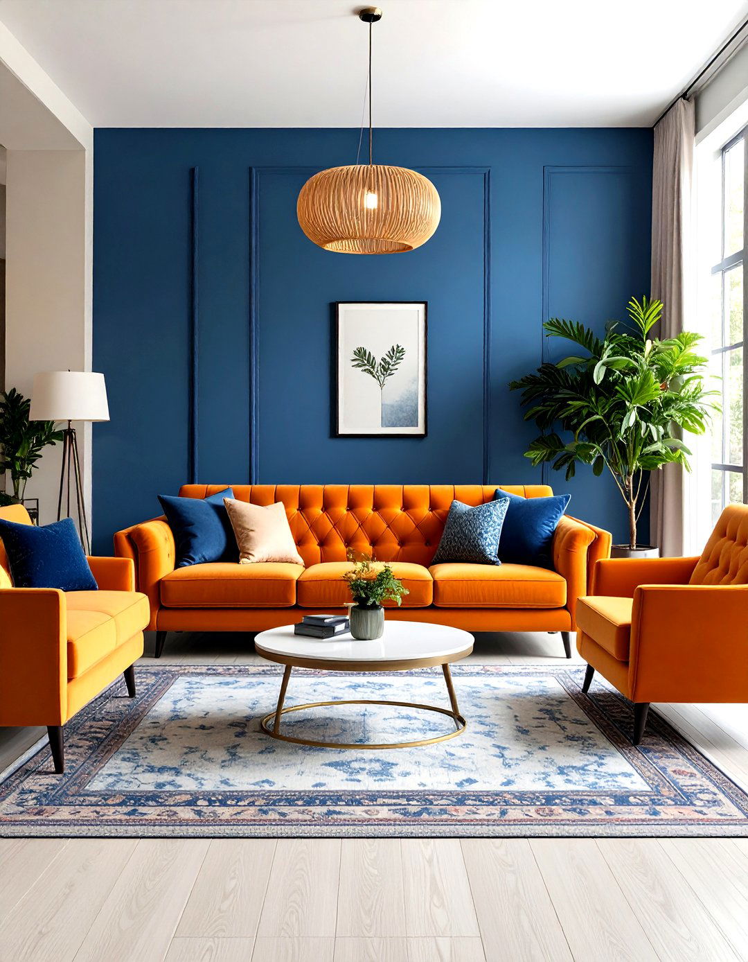 Long Living Room Maximalist Color Drenched Haven - 20 Long Living Room Ideas