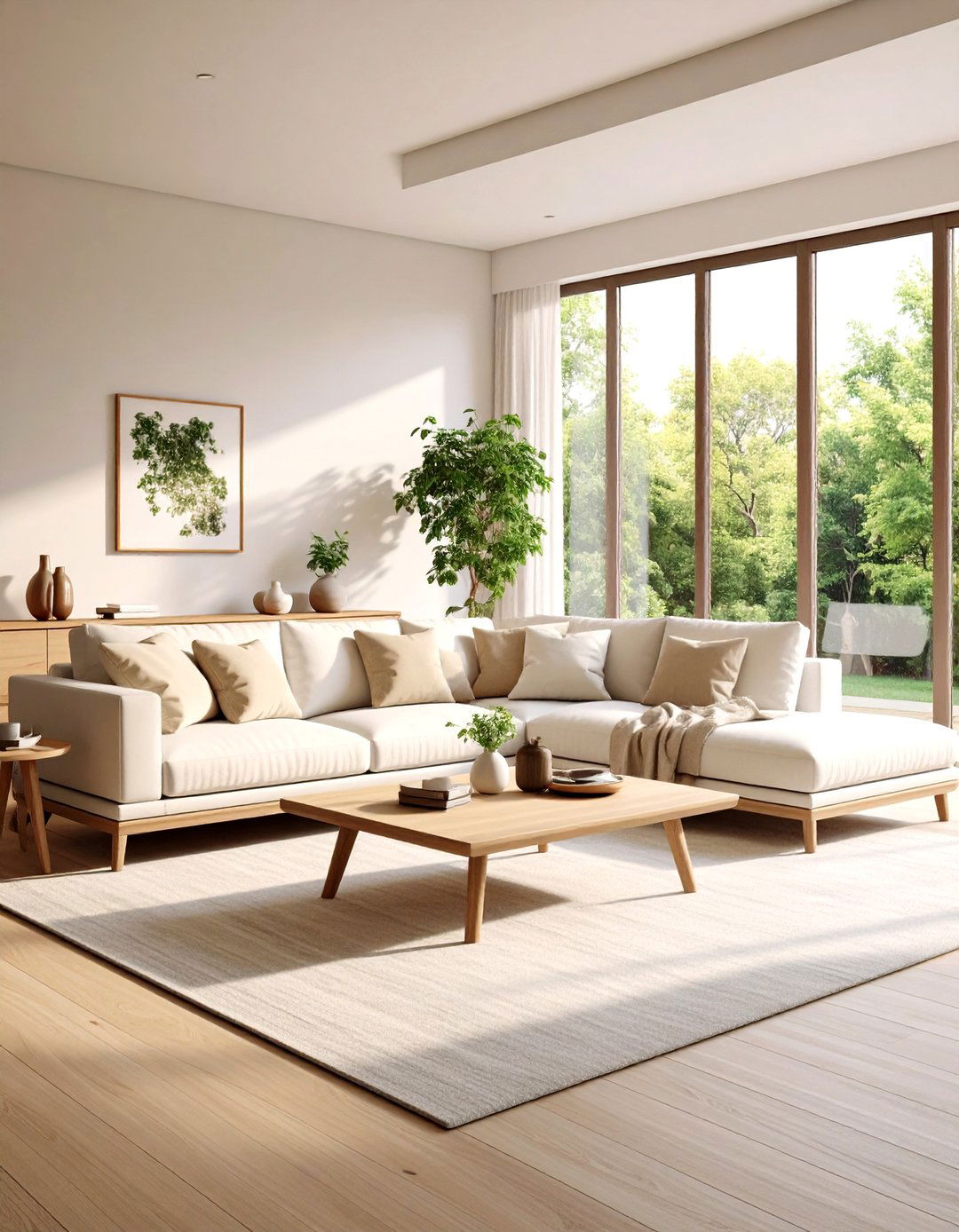 Long Living Room Minimalist Zen Meditation - 20 Long Living Room Ideas