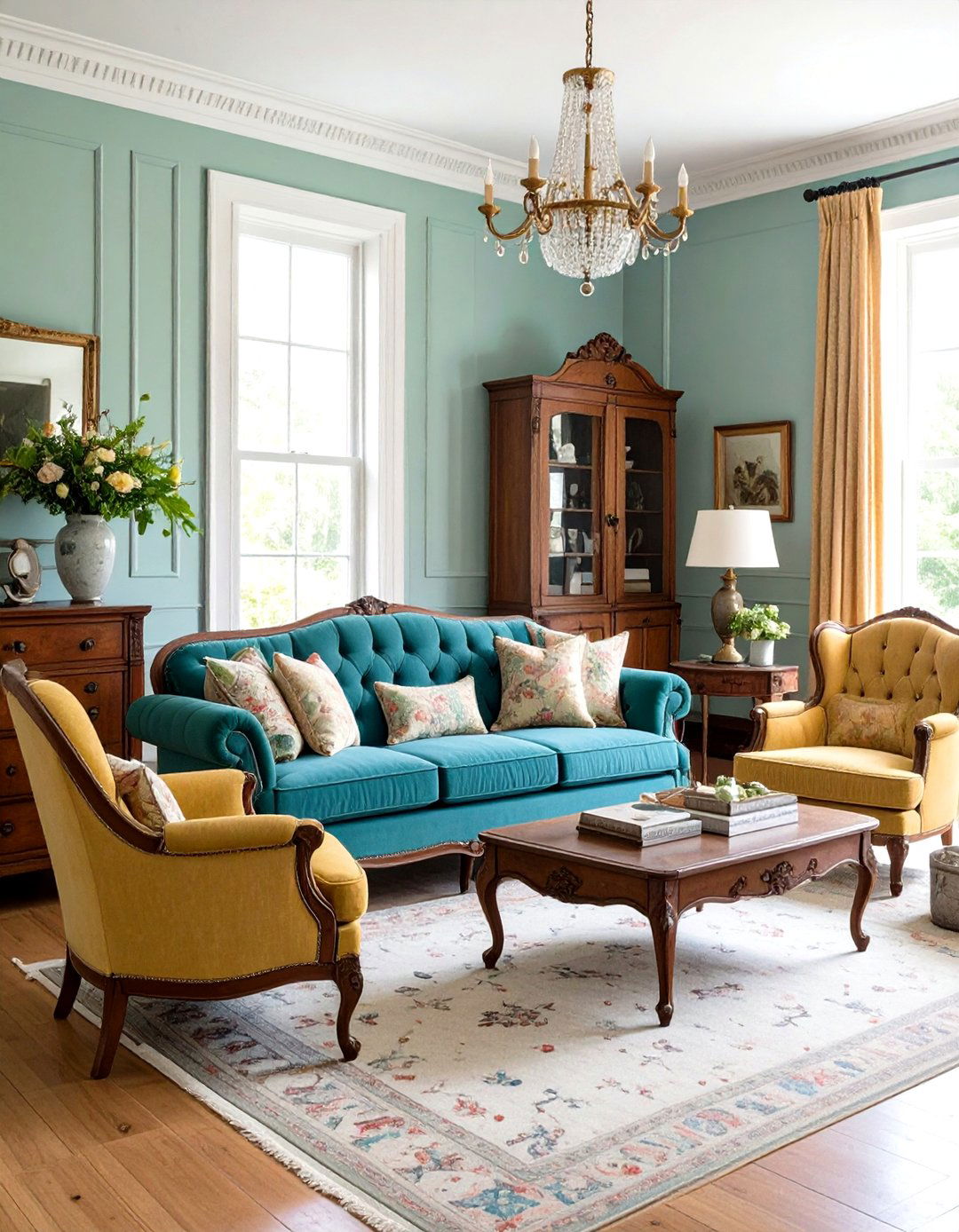 Long Living Room Vintage Eclectic Charm - 20 Long Living Room Ideas