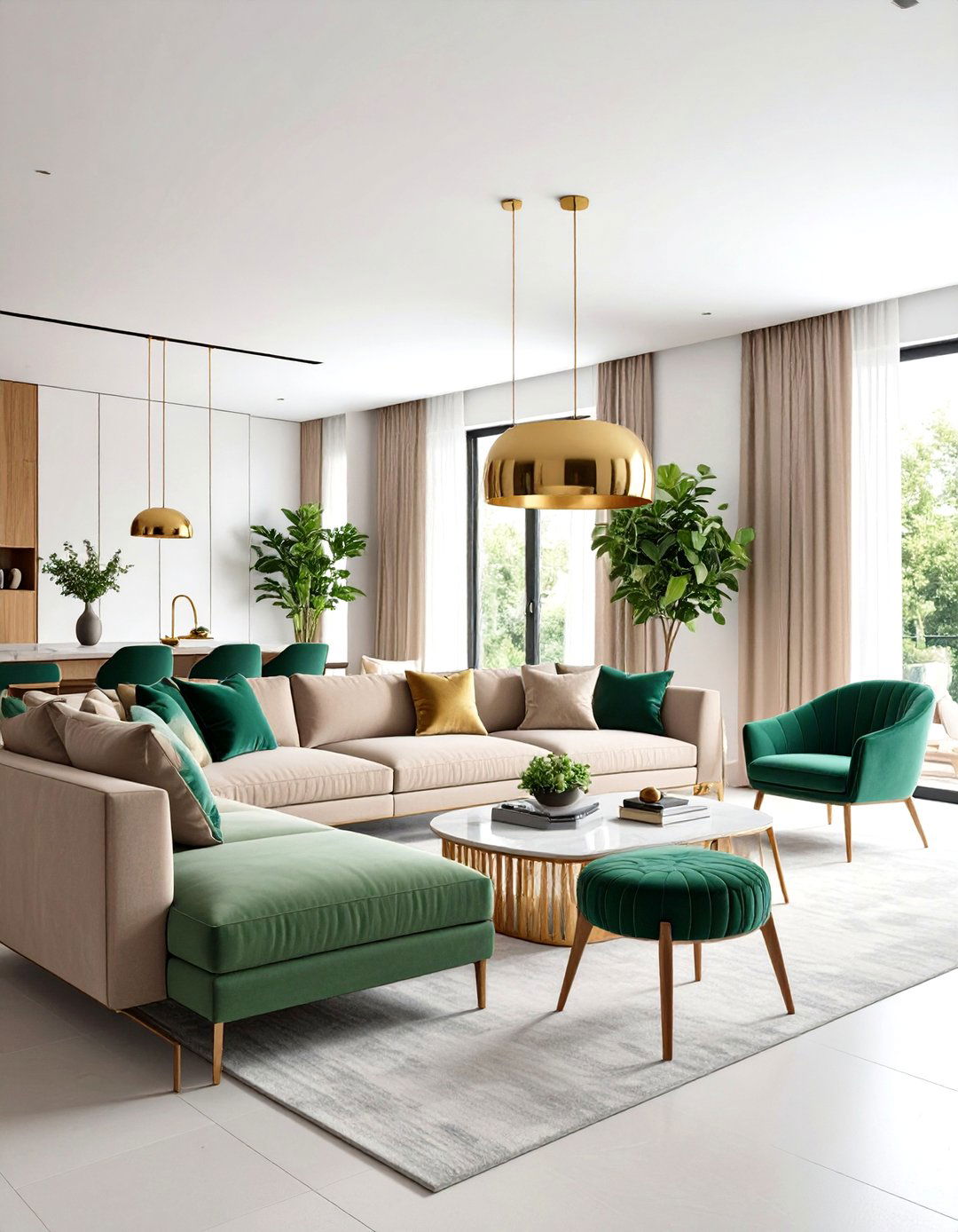 Long Living Room Zoned Modern Sanctuary - 20 Long Living Room Ideas