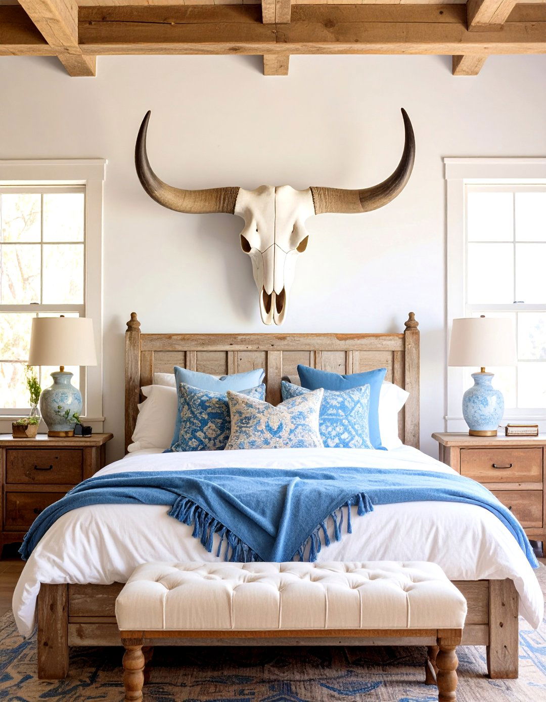 Longhorn Skull Cowboy Room Decor Art - 20 Cowboy Room Decor Ideas