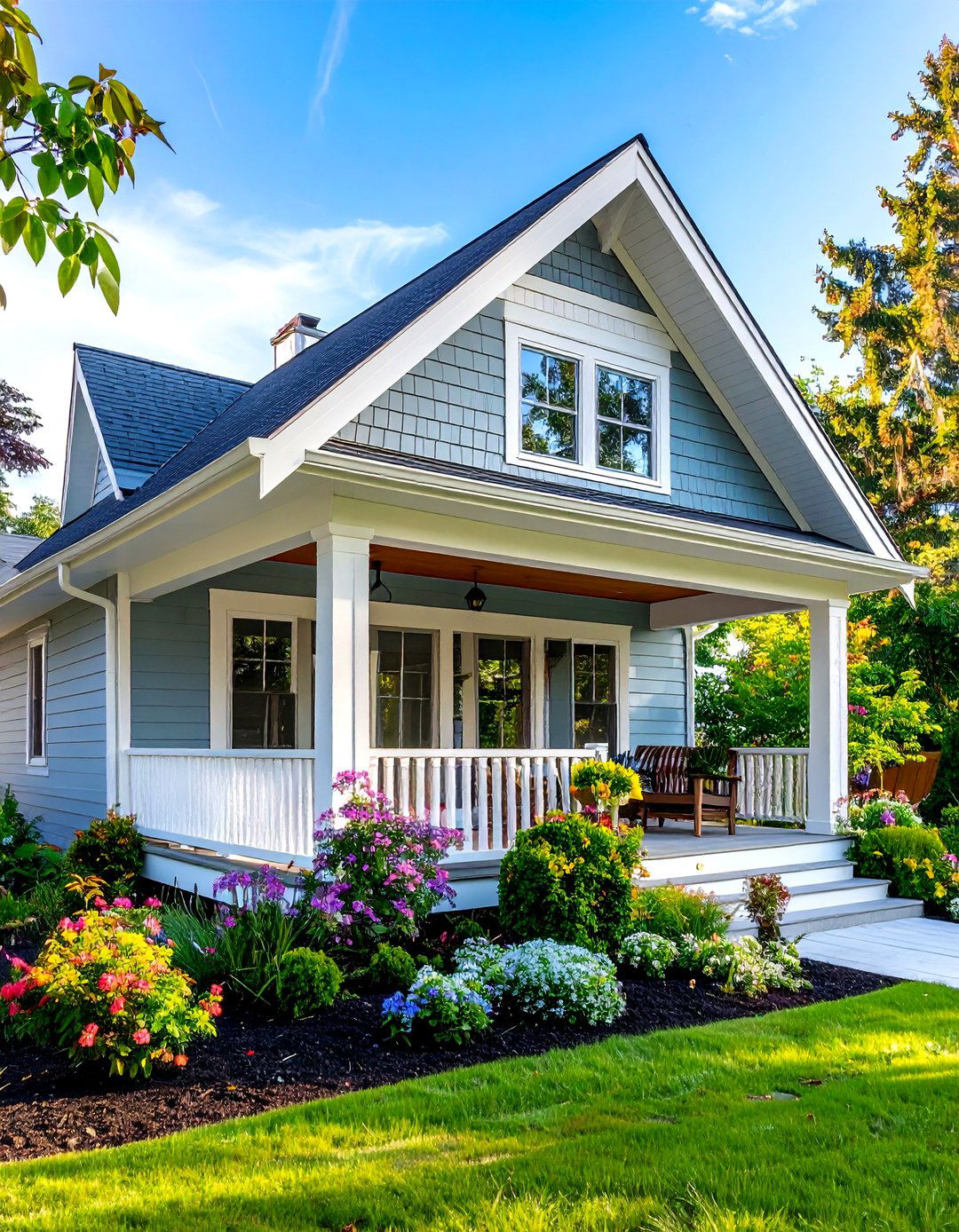 Louvered Gable Ends Encourage Continuous Cross Ventilation - 20 Gable Patio Roof Design Ideas