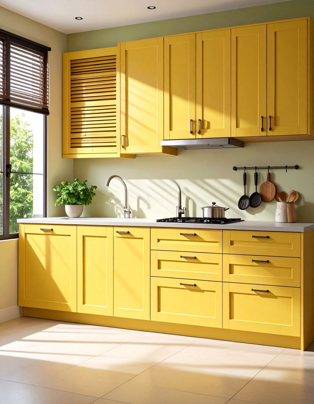 Louvered Kitchen Door Ventilation - 20 Kitchen Door Design Ideas