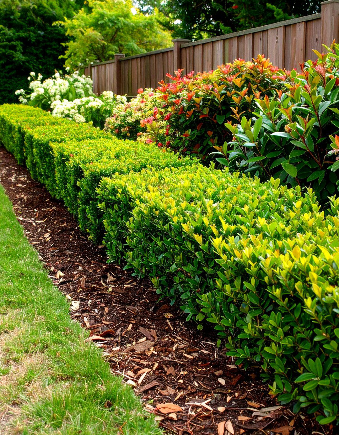 Low Hedge Edging for Crisp Driveway Lines - 20 Driveway Landscape Ideas