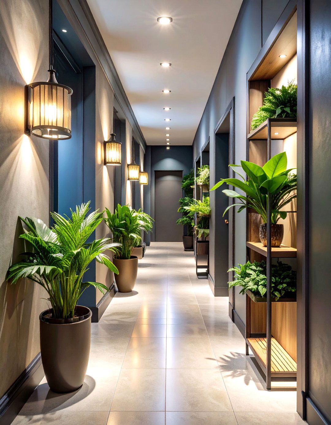 Low Light Plant Pockets - 20 Dark Hallway Ideas