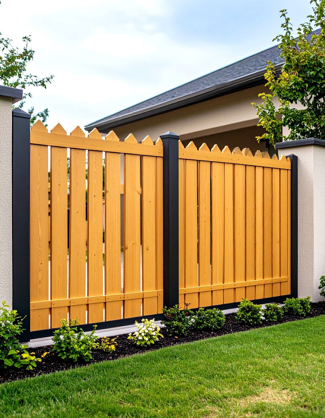 Low Maintenance Composite Fence Gate for Busy Households - 20 Fence Gate Ideas