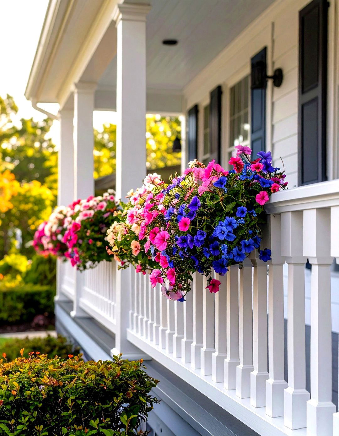 Low Maintenance Composite Front Porch Railings - 20 Front Porch Railing Ideas