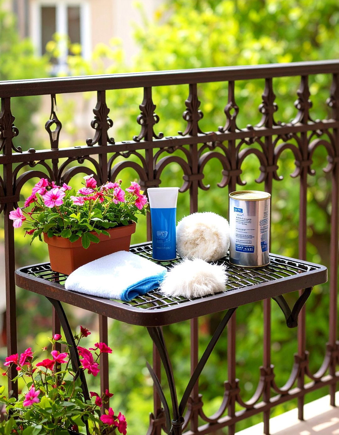 Low Maintenance Metalwork Care for Balcony Rail - 20 French Balcony Ideas