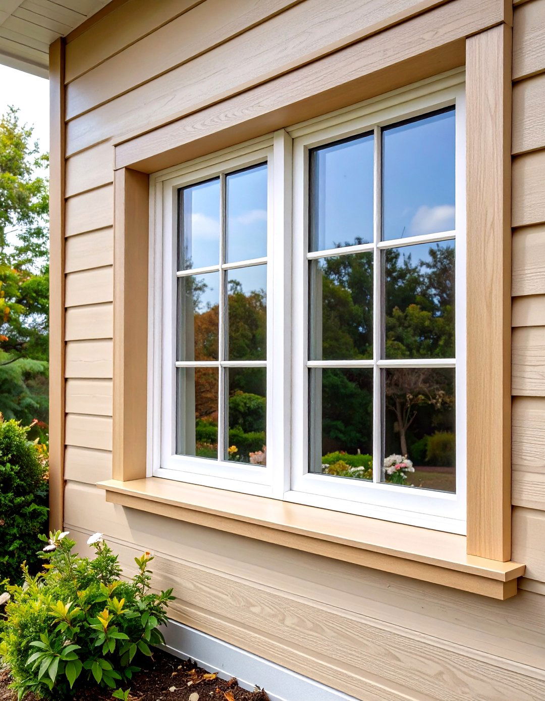 Low Maintenance Vinyl Window Trim - 20 Exterior Window Trim Ideas