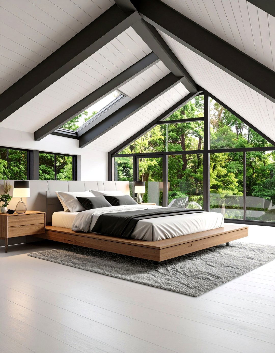 Low Sloped Ceiling Contemporary Urban Bedroom - 20 Low Sloped Ceiling Bedroom Ideas