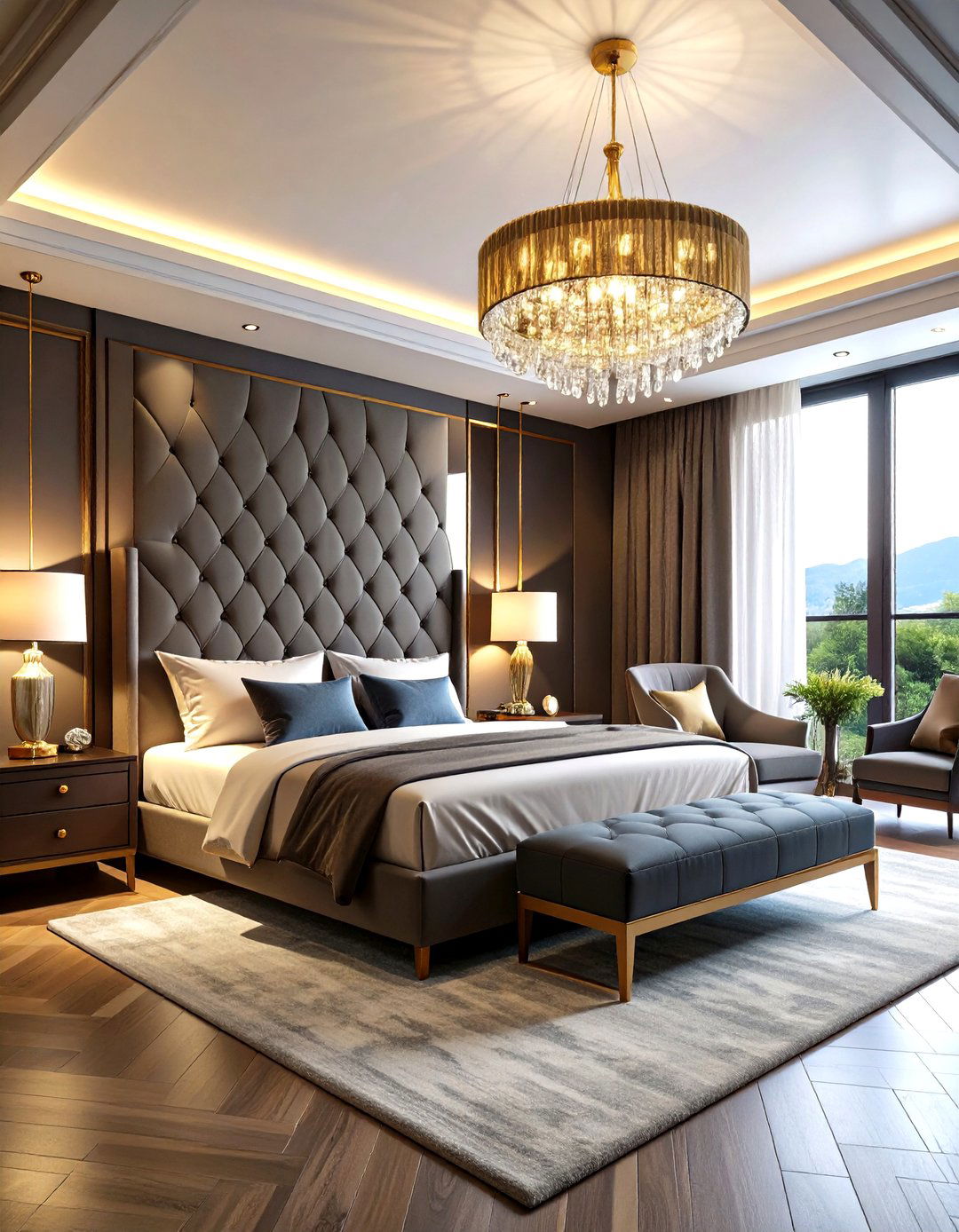 Low Sloped Ceiling Luxury Hotel Inspired Bedroom - 20 Low Sloped Ceiling Bedroom Ideas