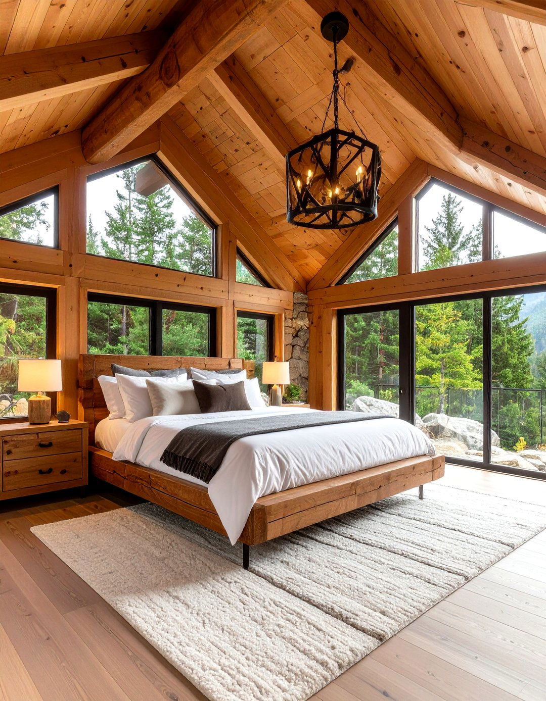 Low Sloped Ceiling Rustic Mountain Bedroom - 20 Low Sloped Ceiling Bedroom Ideas
