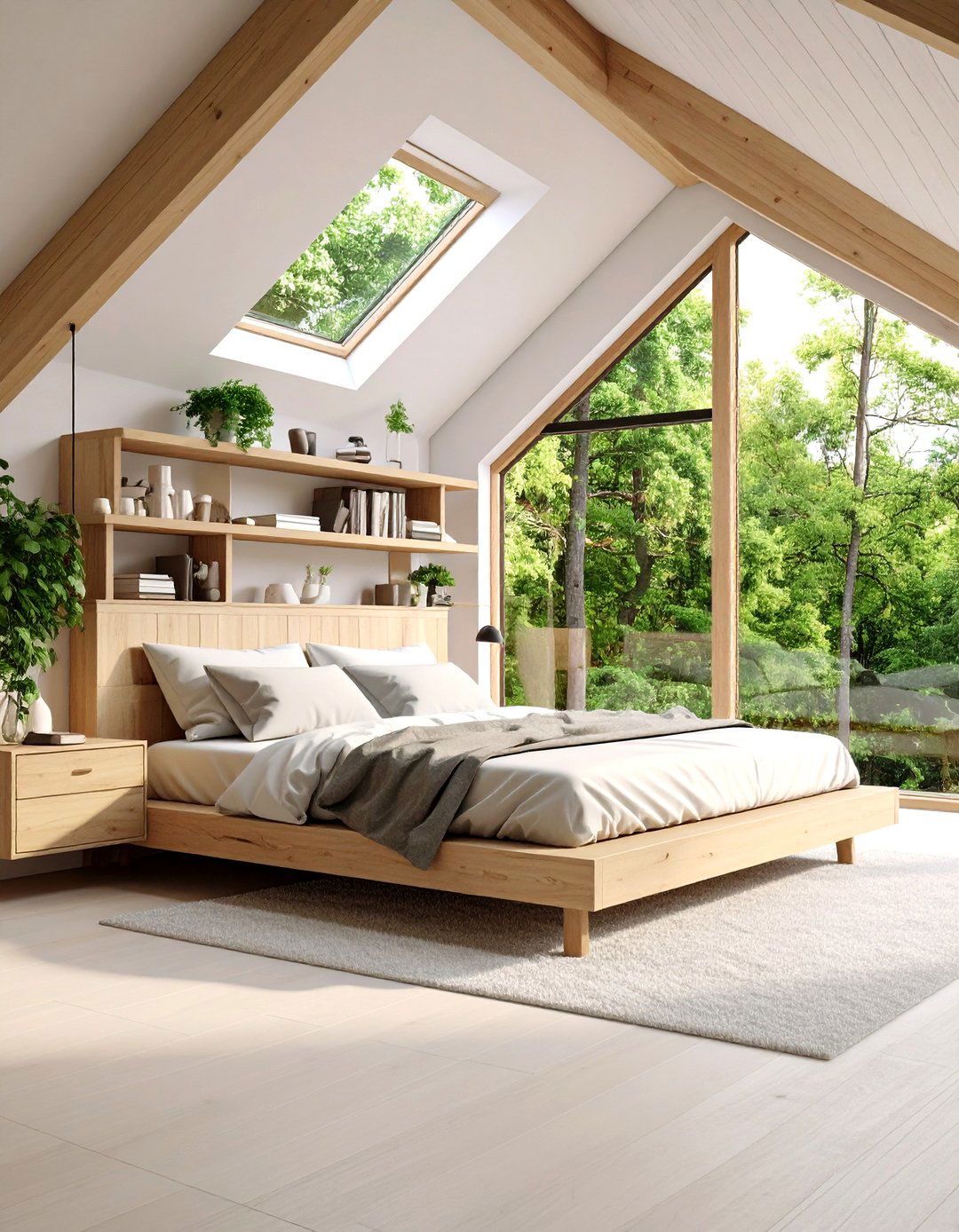 Low Sloped Ceiling Scandinavian Minimalist Bedroom - 20 Low Sloped Ceiling Bedroom Ideas