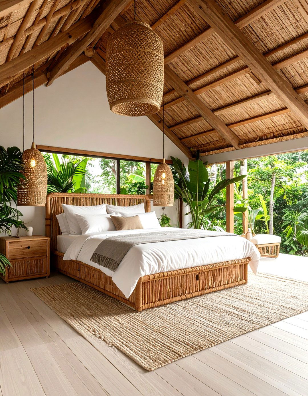 Low Sloped Ceiling Tropical Paradise Bedroom - 20 Low Sloped Ceiling Bedroom Ideas
