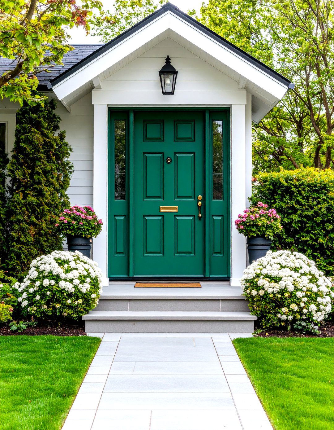 Low VOC Emerald Upgrade - 20 Emerald Green Front Door Ideas
