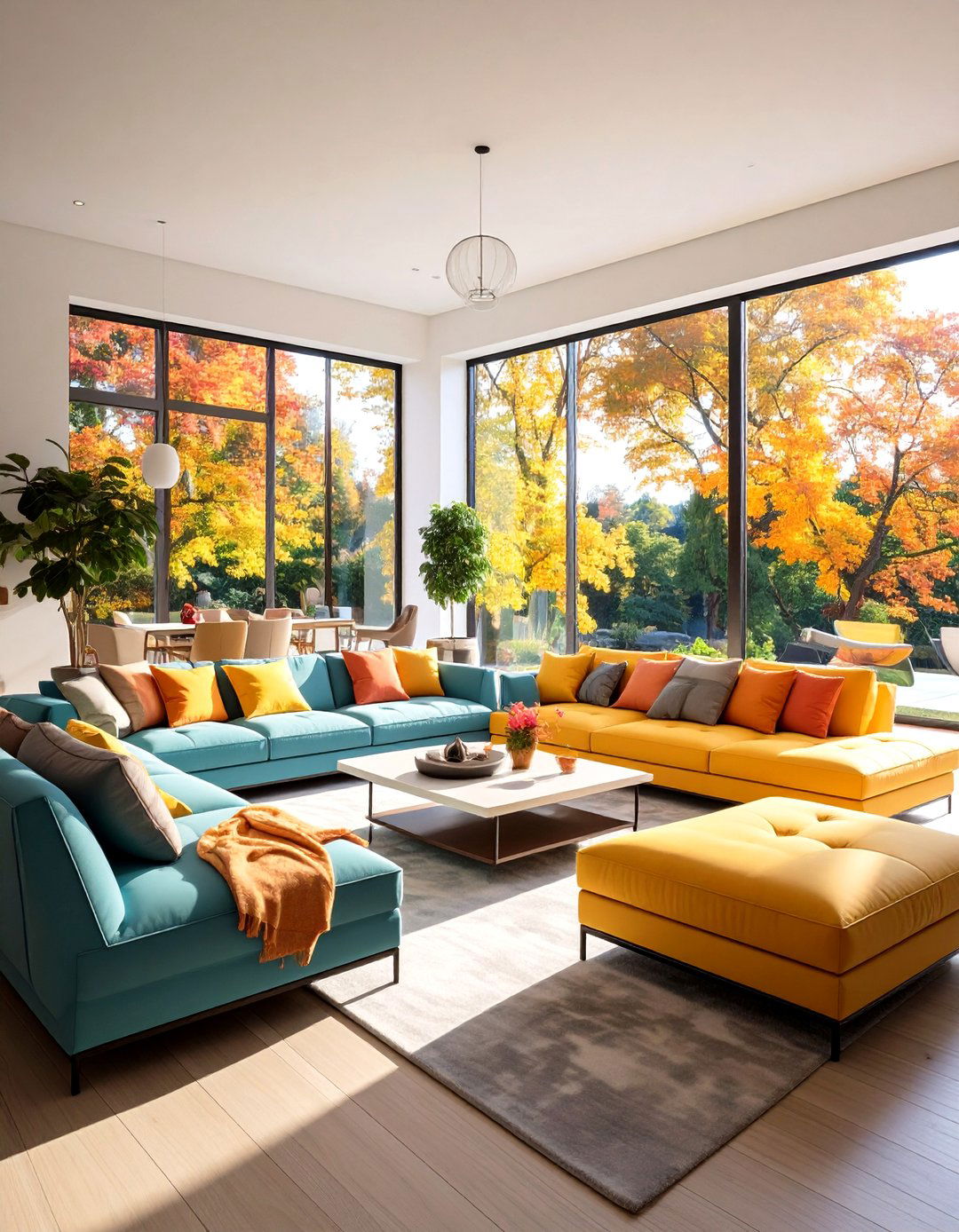 Low profile Modular Furniture - 20 Sunken Living Room Ideas