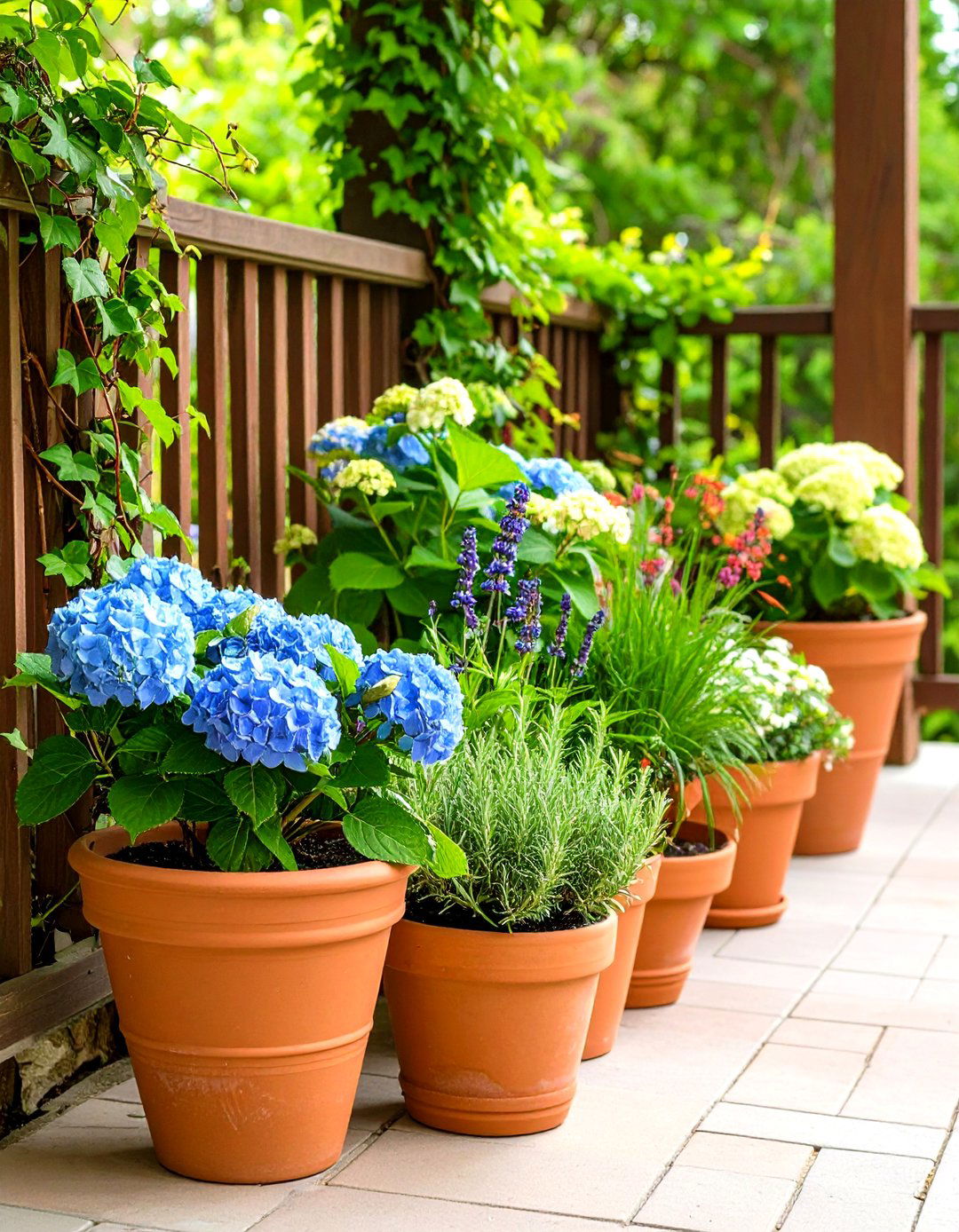 Lush Container Gardens - 20 Southern Front Porch Ideas