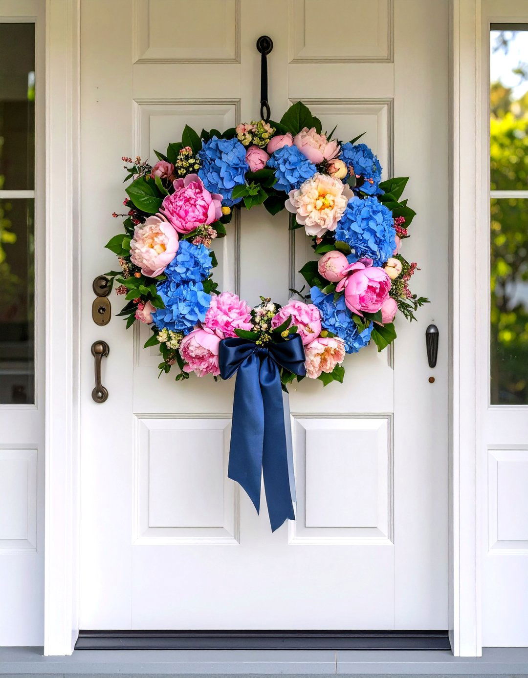 Lush Floral Wreaths - 20 Summer Front Door Decor Ideas