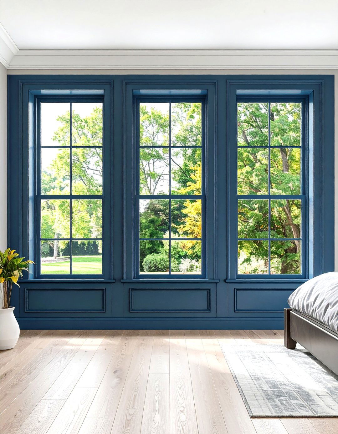 Luxe Layered Molding Window Trim - 20 Window Trim Ideas
