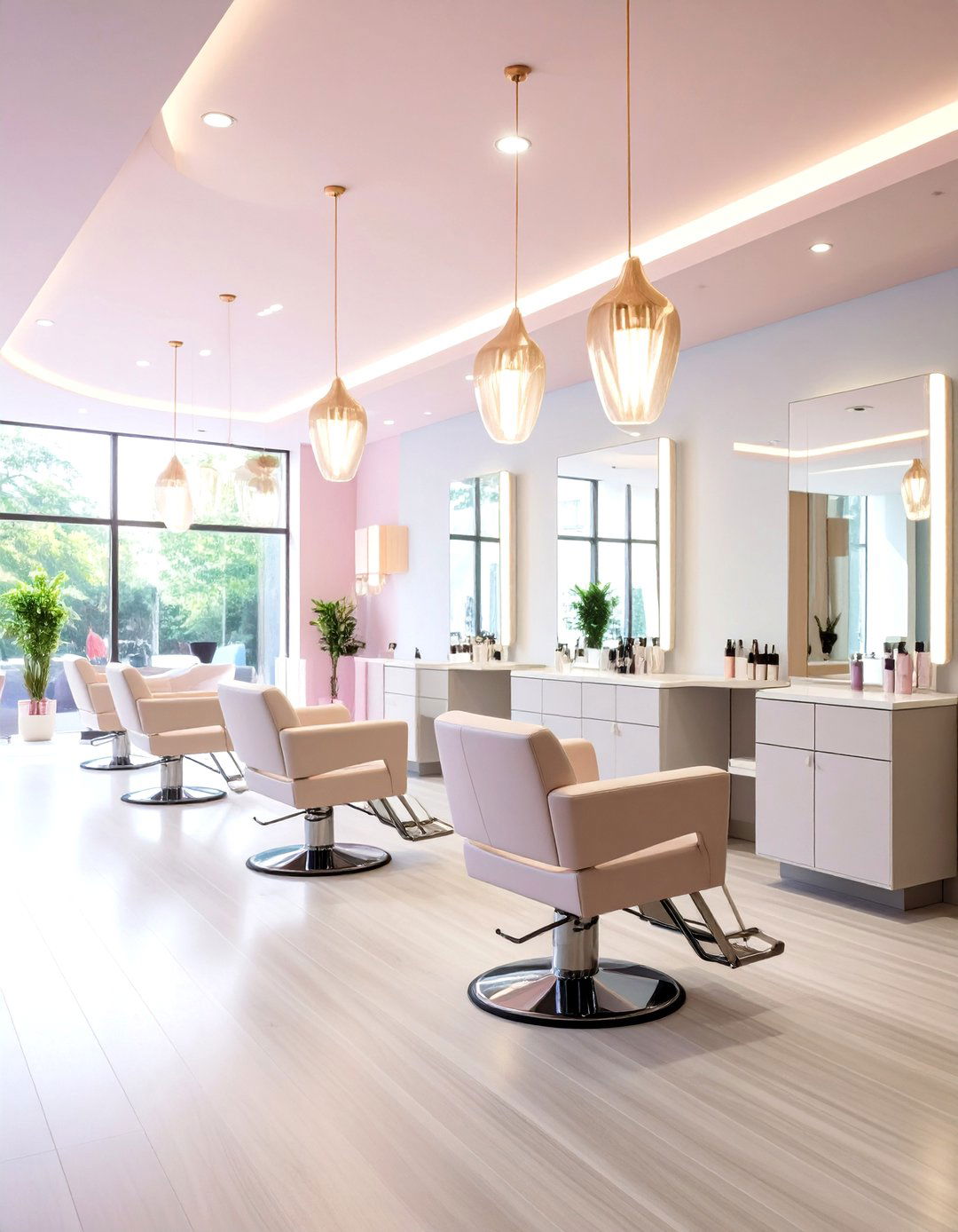Luxe Minimalism - 20 Small Salon Interior Design Ideas