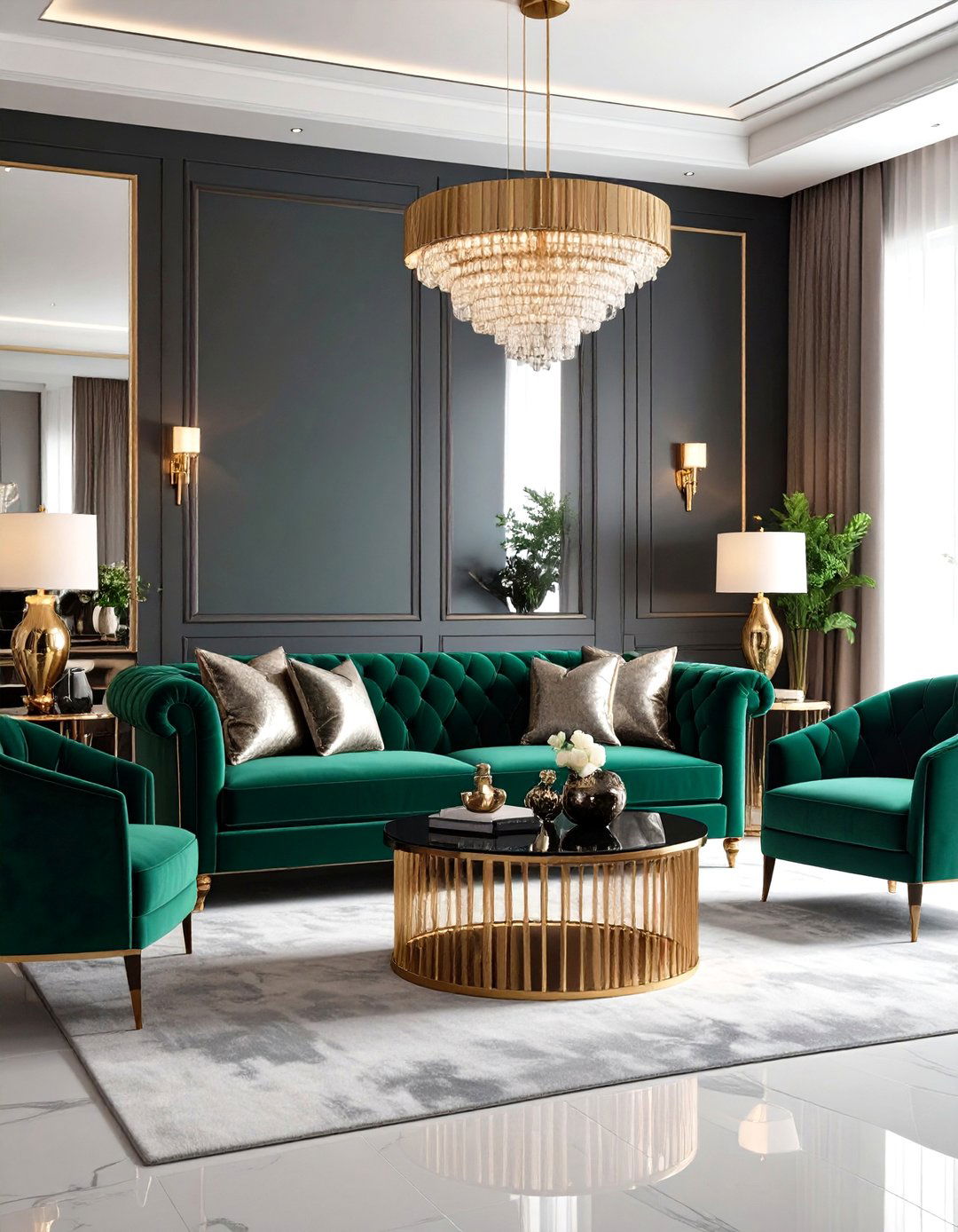 Luxe Velvet Seating - 20 Tv Room Ideas